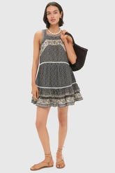 Multi Palma Print Tank Tunic Dress